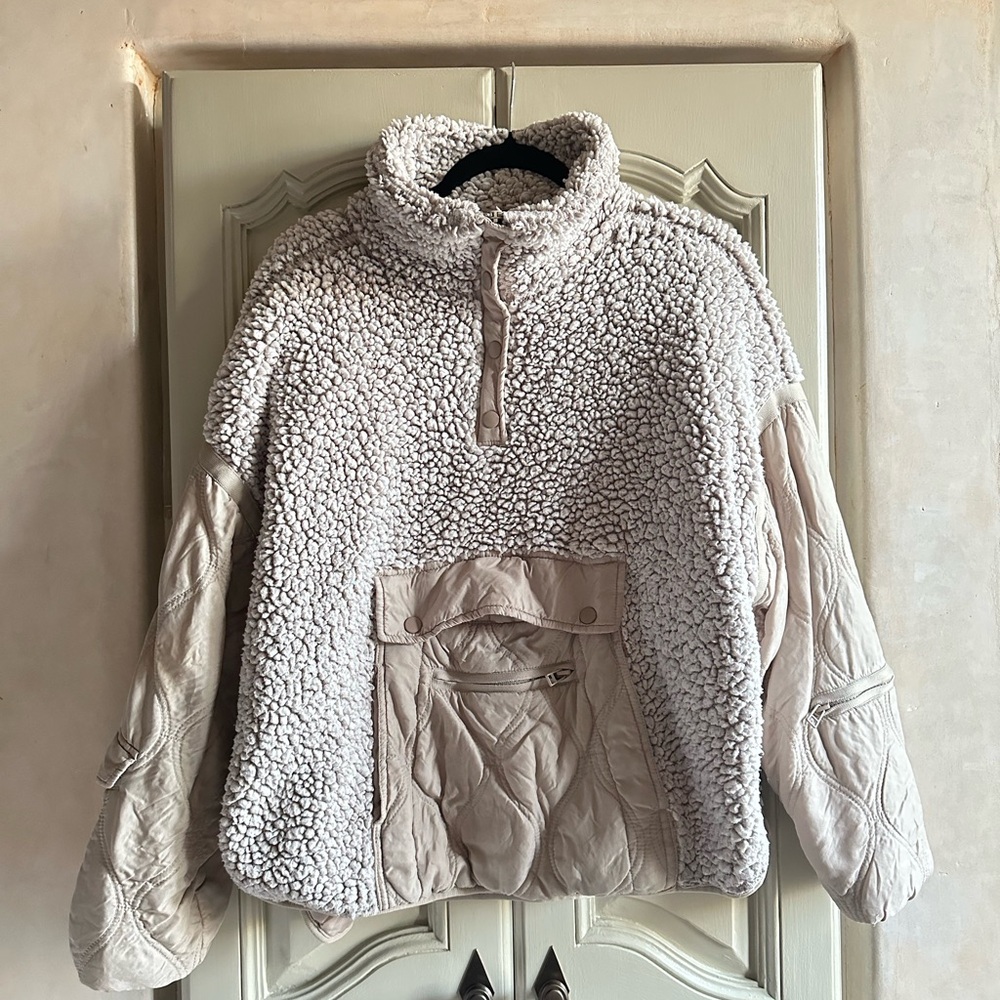Blank NYC Textured Sherpa Jacket